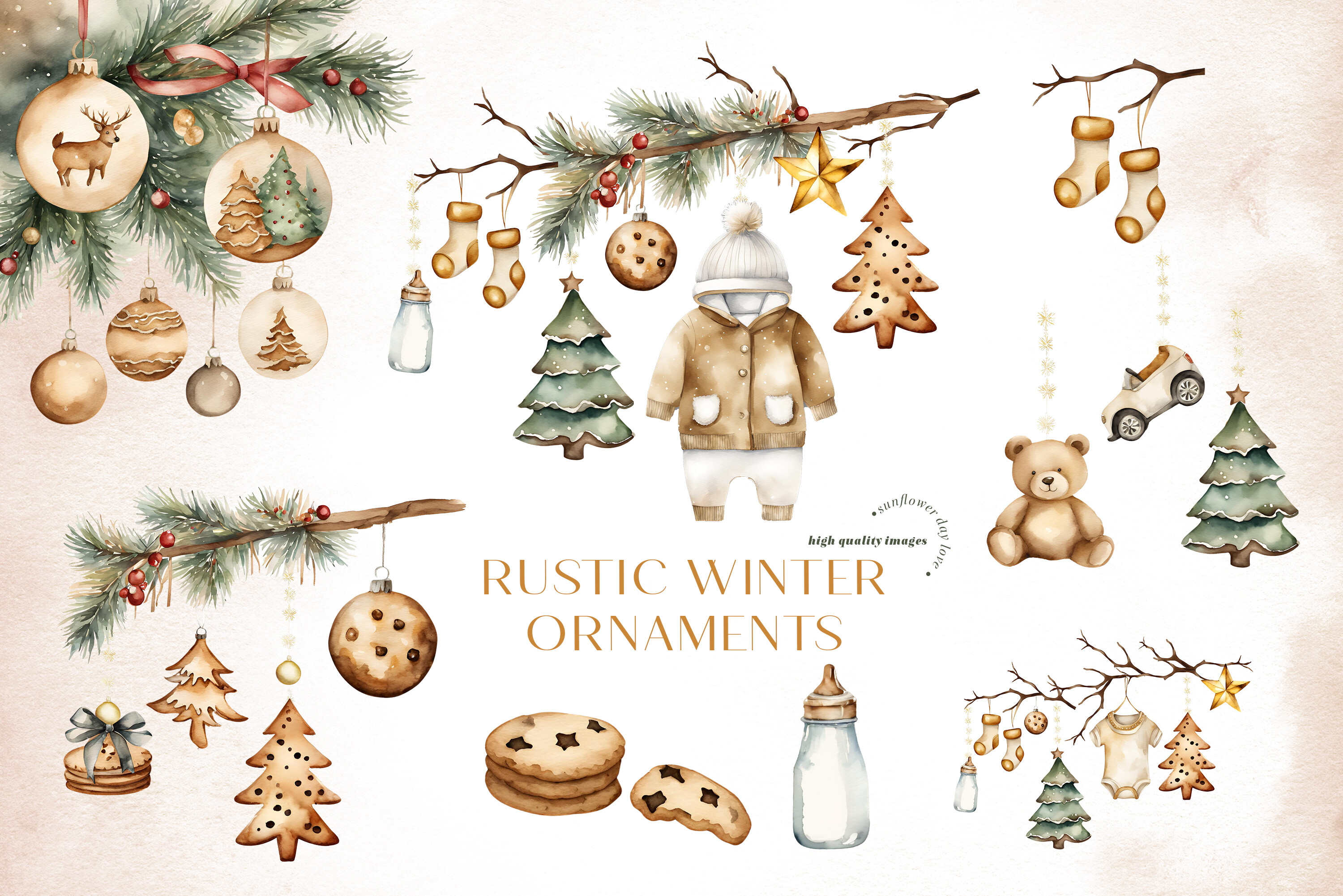 Christmas Ornament Nursery Decor Clipart