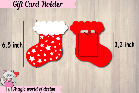 Christmas Santa Boot Gift Card Holder