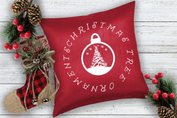 Christmas Tree Ornaments Font PNG with transparent background - Preview 6