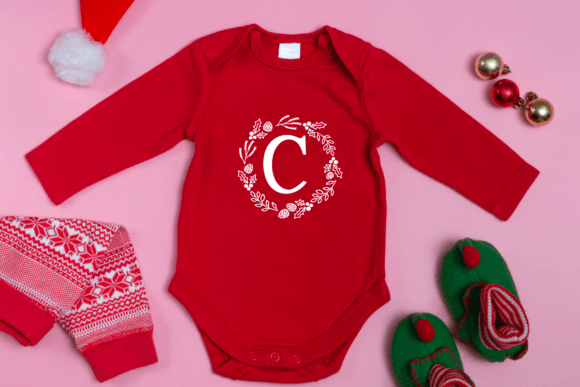 Christmas Wreath Font - Preview 3