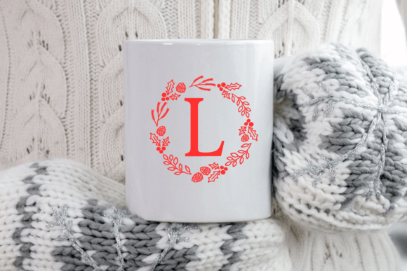 Christmas Wreath Font - Preview 5
