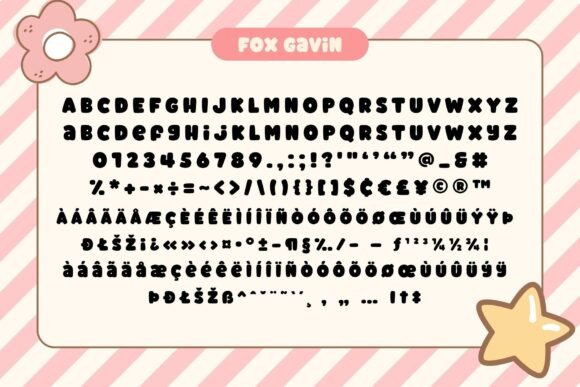 Fox Gavin Font PNG with transparent background - Preview 6