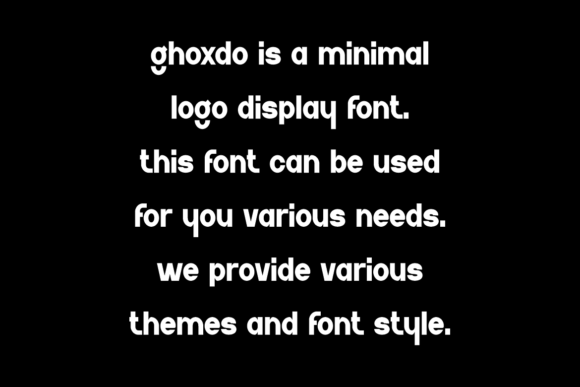 Ghoxdo Font PNG with transparent background - Preview 3