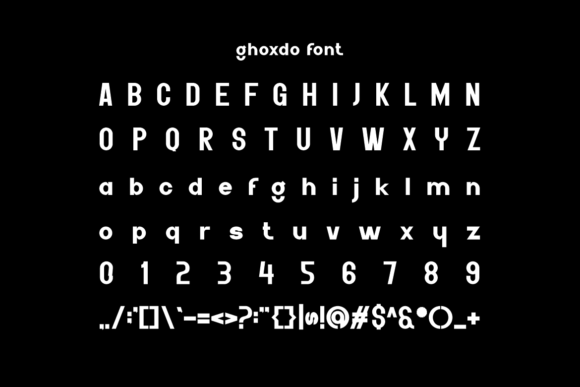 Ghoxdo Font PNG with transparent background - Preview 4