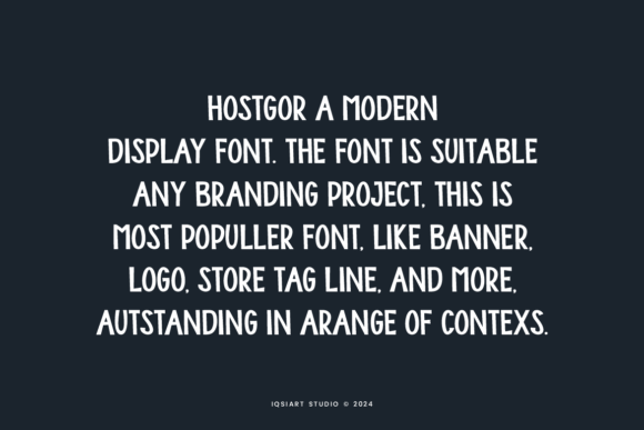 Hostgor Font - Preview 1