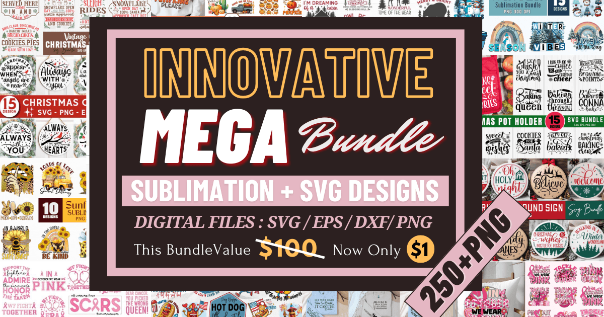 Innovative Mega Christmas SVG PNG Bundle - photo 1