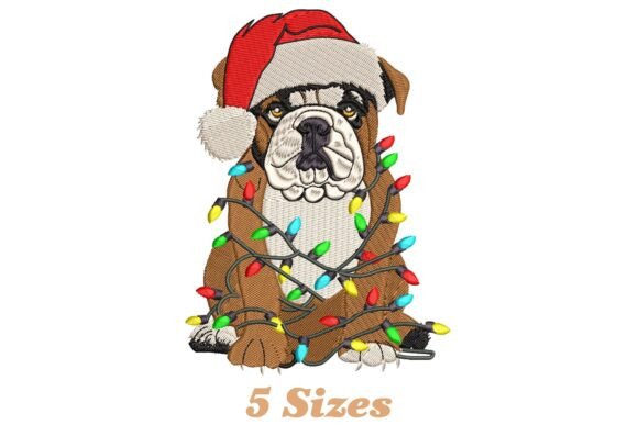 Lighting Bulldog Christmas