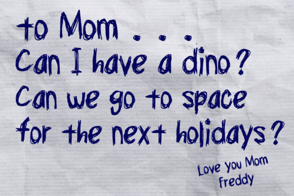 Nervous Handwriting Font PNG with transparent background - Preview 1