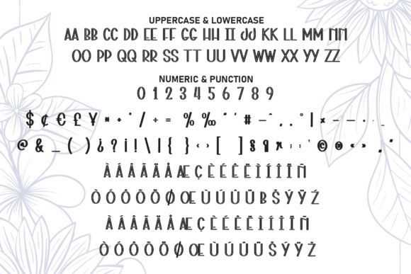 Outlines Font PNG with transparent background - Preview 6
