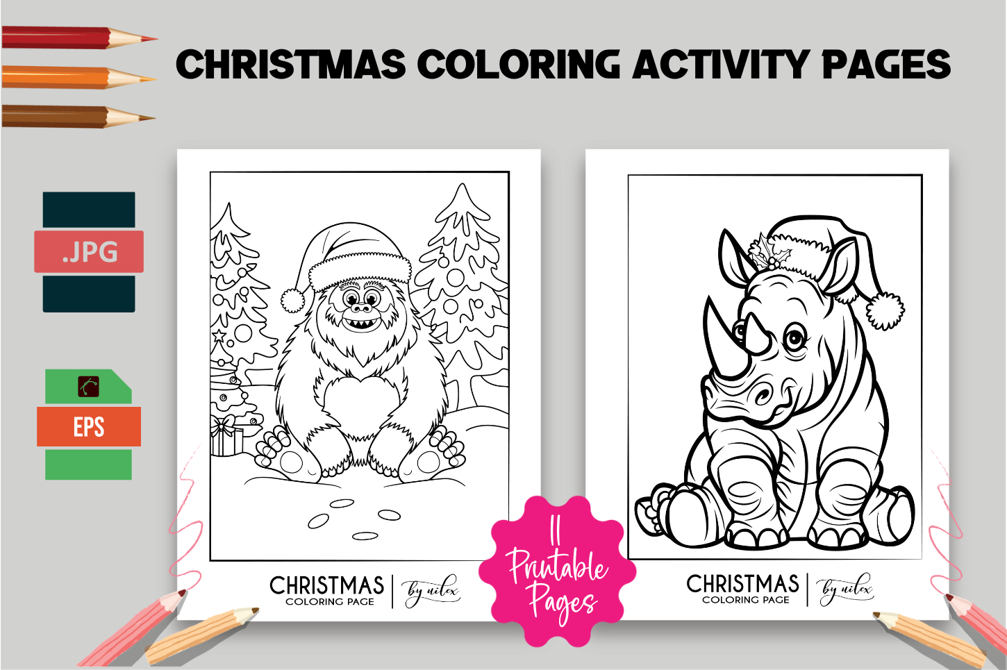 Printable Christmas Kids Pages