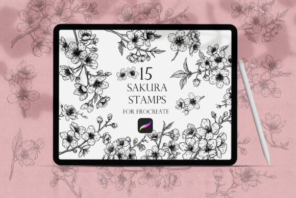 Sakura Procreate Stamps