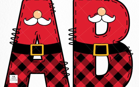 Santa Plaid Army Font font preview - 1