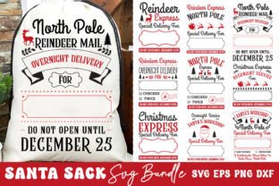 Santa Sack SVG Bundle Graphic by Moslem Graphics · Creative Fabrica