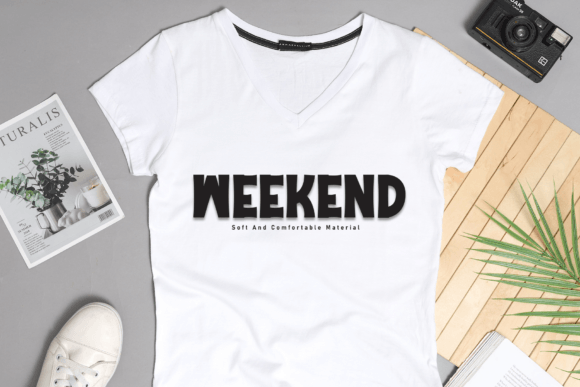 Simple Heavy Font PNG with transparent background - Preview 1