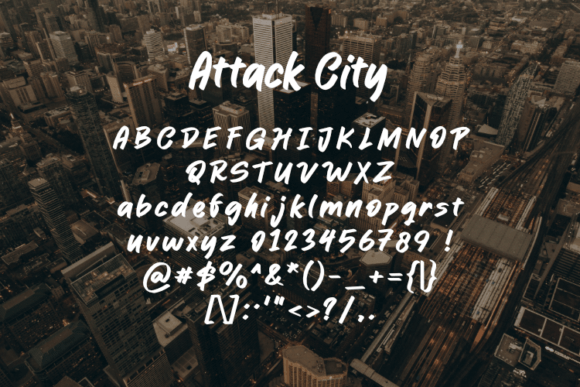 Attack City Font - Preview 1
