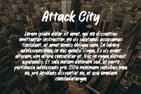 Attack City Font - Preview 2
