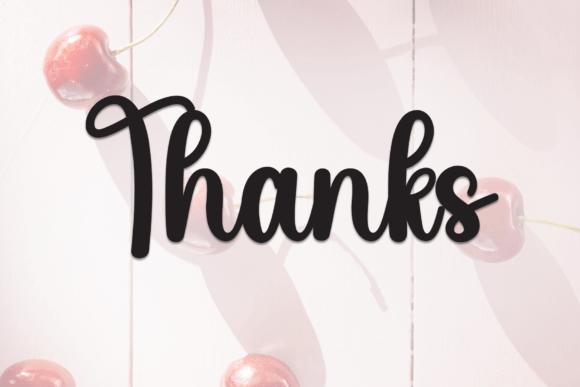 Back Cherry Font - Preview 6