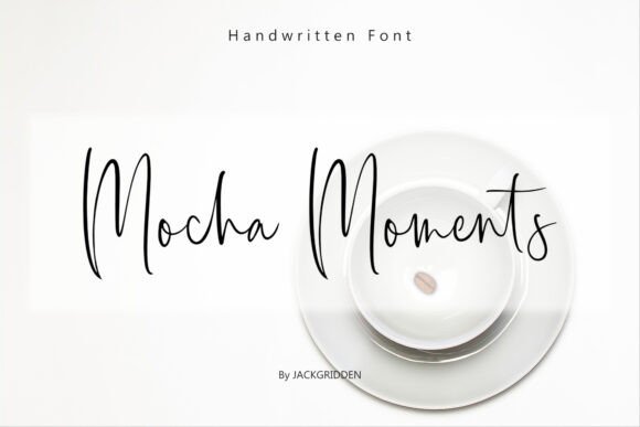 Mocha Moments Font PNG with transparent background - Preview 1