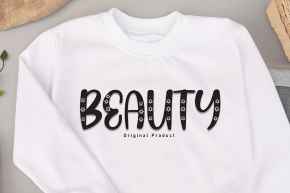 Blooming Flower Font - Preview 1
