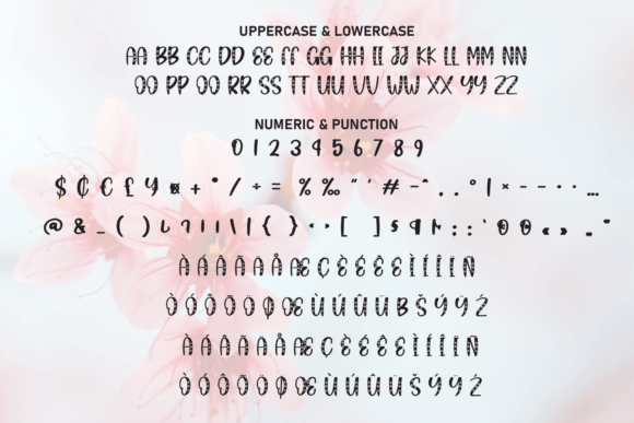 Blooming Flower Font - Preview 6