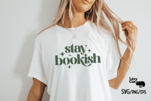Book SVG PNG, Stay Bookish Graphic by Lazy Cat · Creative Fabrica