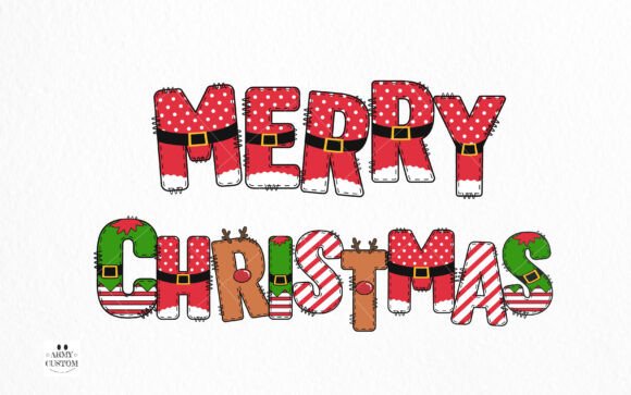 Christmas Army Bundle Font - Preview 1