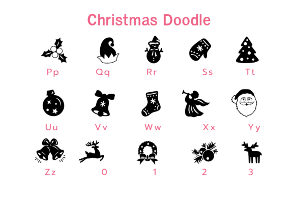 Christmas Doodle Font - Preview 5