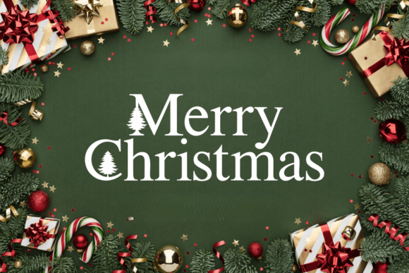 Christmas Tree Font - Preview 4