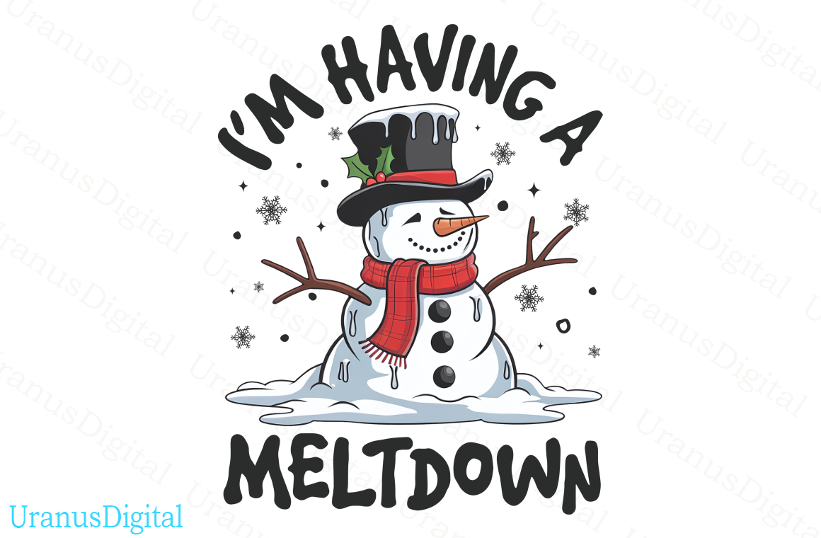 Funny Snowman Svg Graphic by UranusDigital · Creative Fabrica