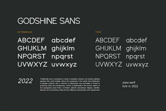 Godshine Sans Font - Preview 6