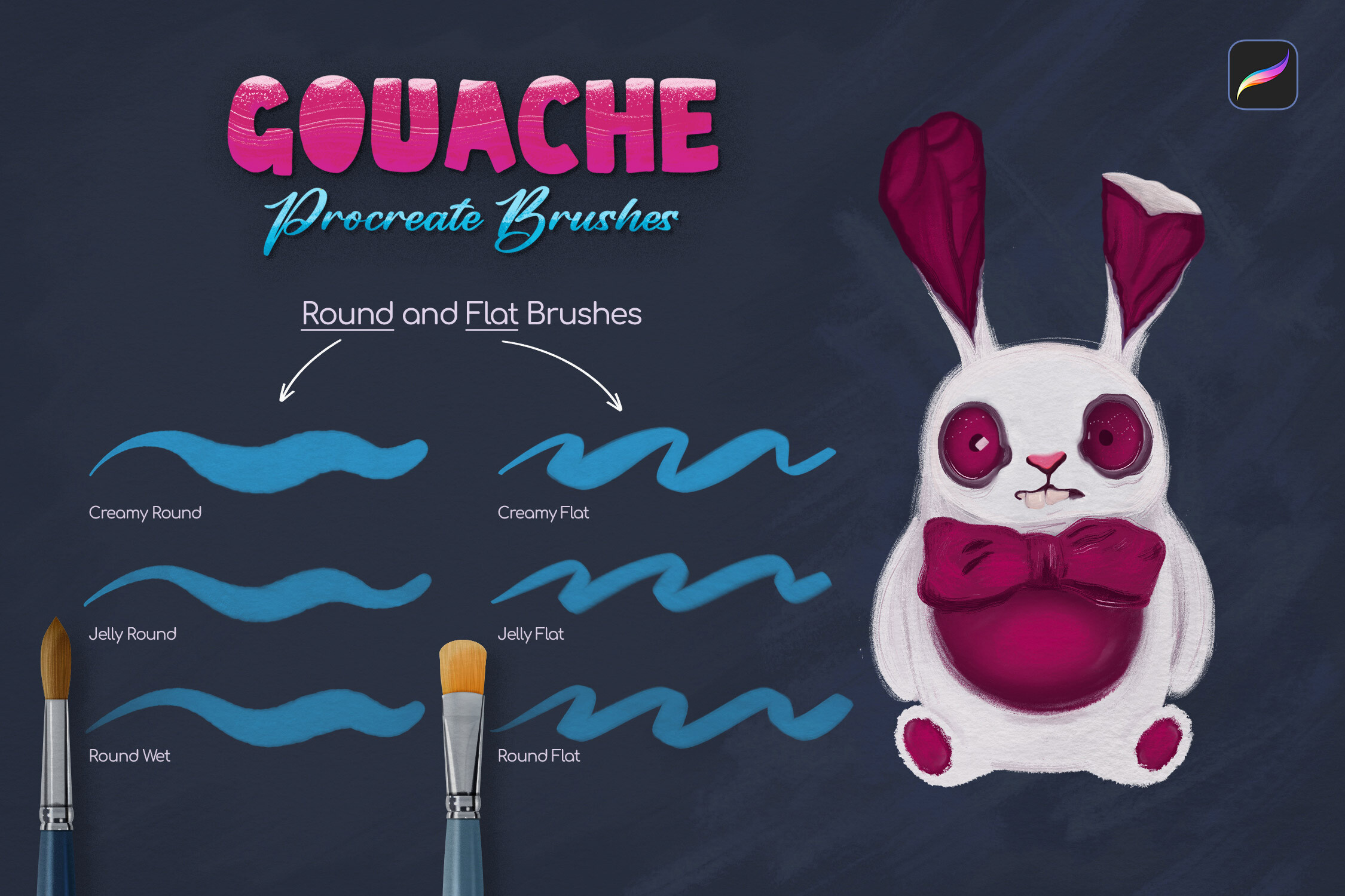 Gouache Procreate Brushes - photo 5