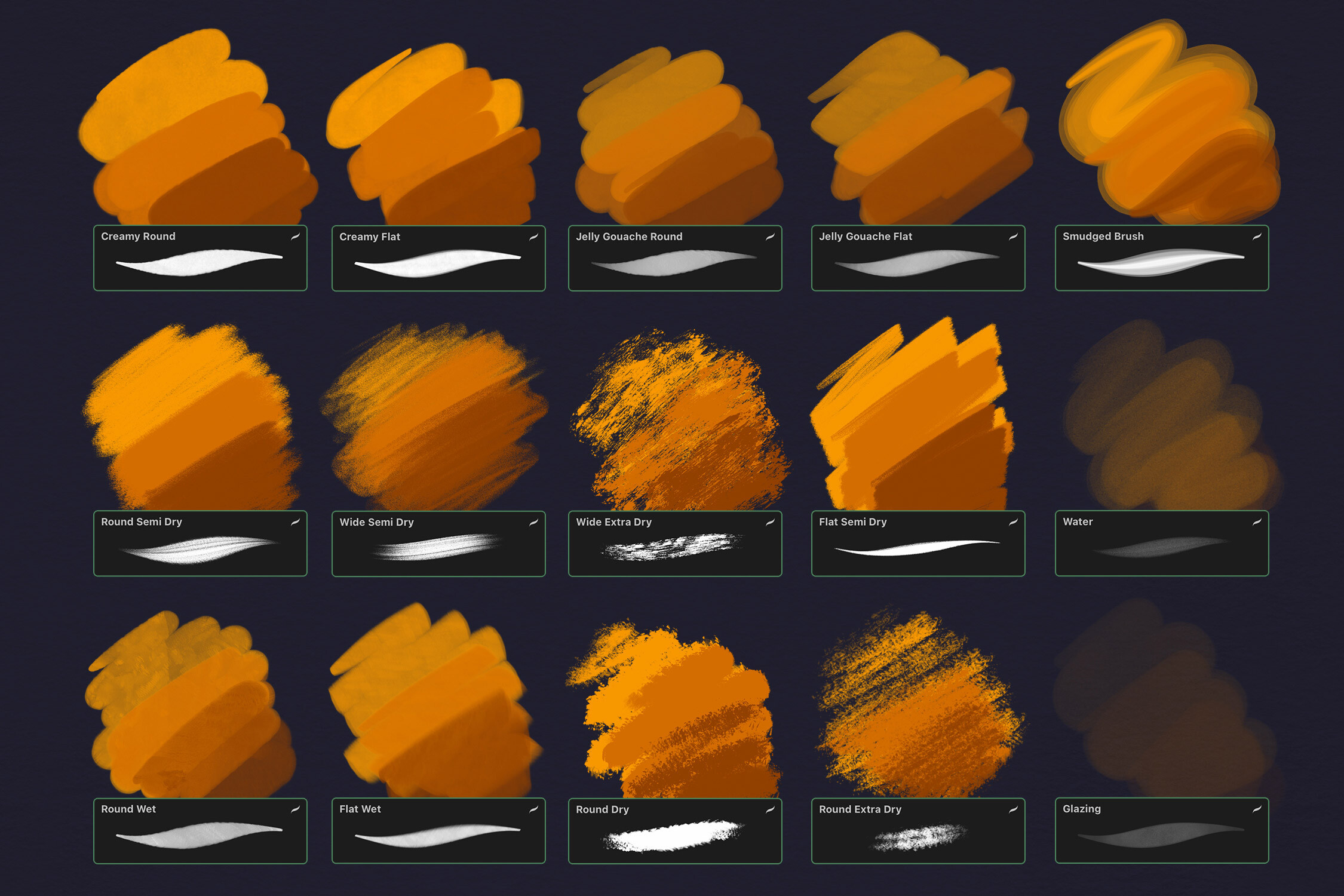 Gouache Procreate Brushes - photo 6