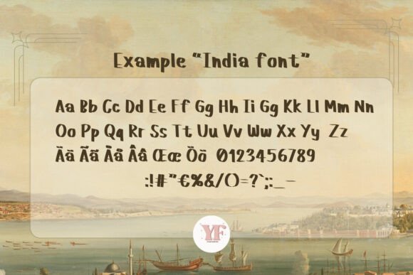India Font PNG with transparent background - Preview 5