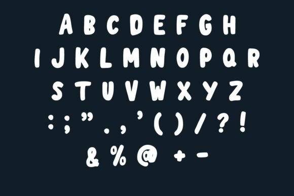 Mini Forest Font PNG with transparent background - Preview 4
