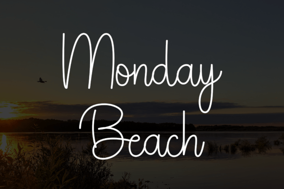 Monday Giovany Font font preview - 6