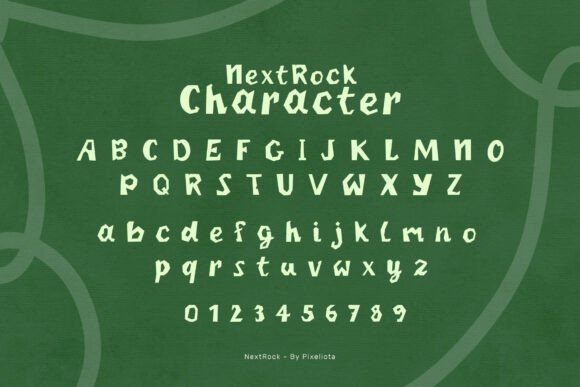 Next Rock Font Font PNG with transparent background - Preview 2