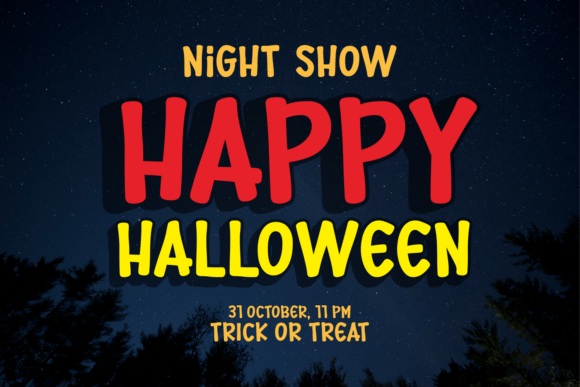 Night Redeem Font PNG with transparent background - Preview 1
