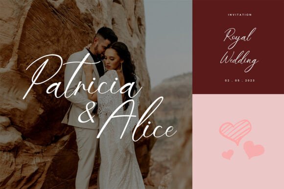 Promica Romance Font PNG with transparent background - Preview 4