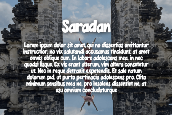 Saradan Font PNG with transparent background - Preview 2