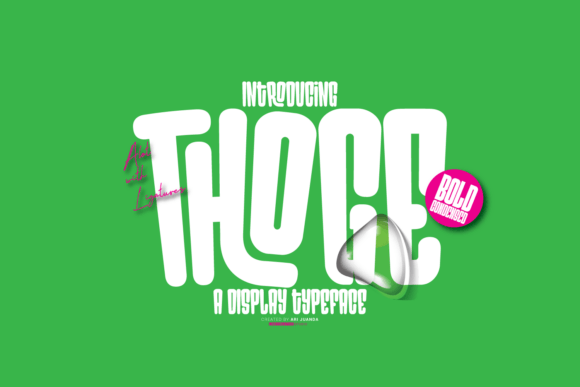 Thoge Font by Line creative · Creative Fabrica font preview