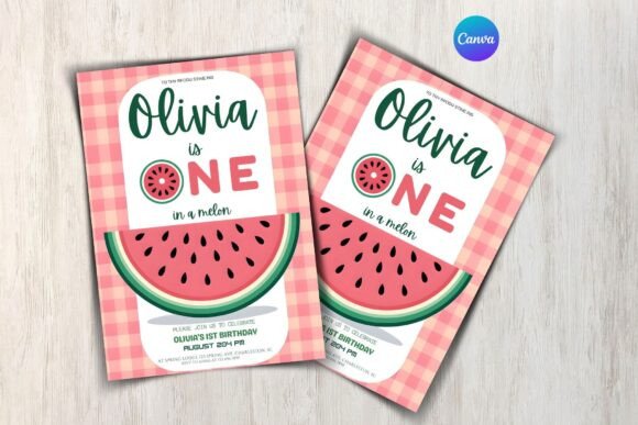 Watermelon Birthday Invitation