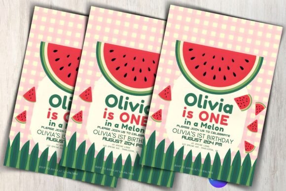 Watermelon Birthday Invitation