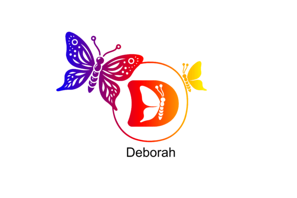 Butterflies Monogram Font - Preview 1
