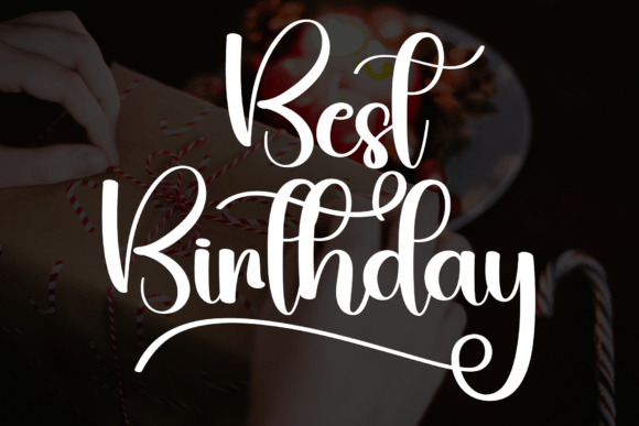 Christmas Birthday Font - Preview 6