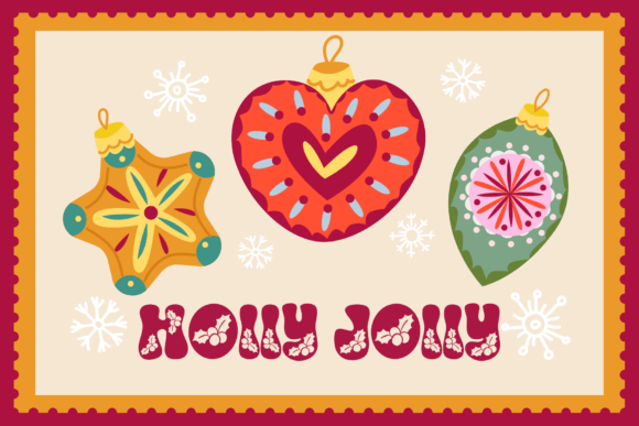 Christmas Holly Font - Preview 2