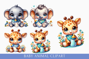 Cute Baby Animals Clipart Bundle Graphic by MariShop99 · Creative Fabrica