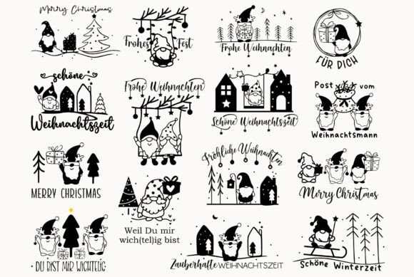 German Merry Christmas SVG Collection – 15 Festive Cut Files