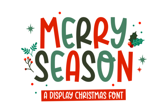 Merry Season Font - Cute Lettering Fonts