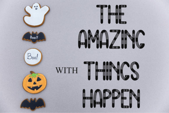 Momentic Halloween Font PNG with transparent background - Preview 2