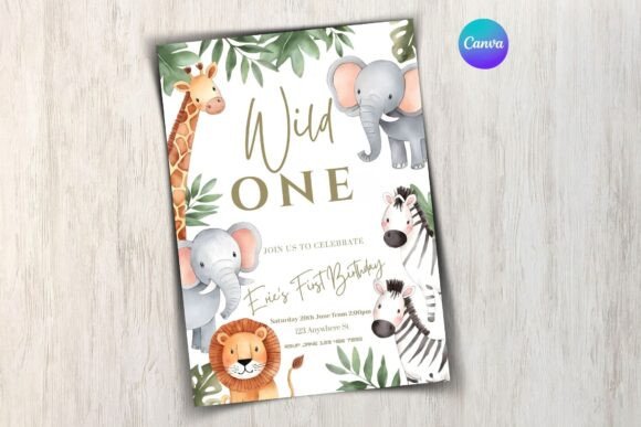 Safari Birthday Invitation